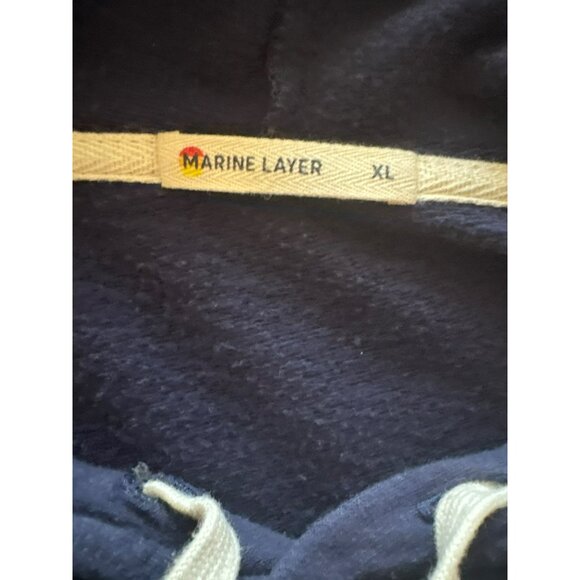 Marine Layer Oracle Blue Hoodie Sweatshirt Style#13761  Size XL - Picture 3 of 8